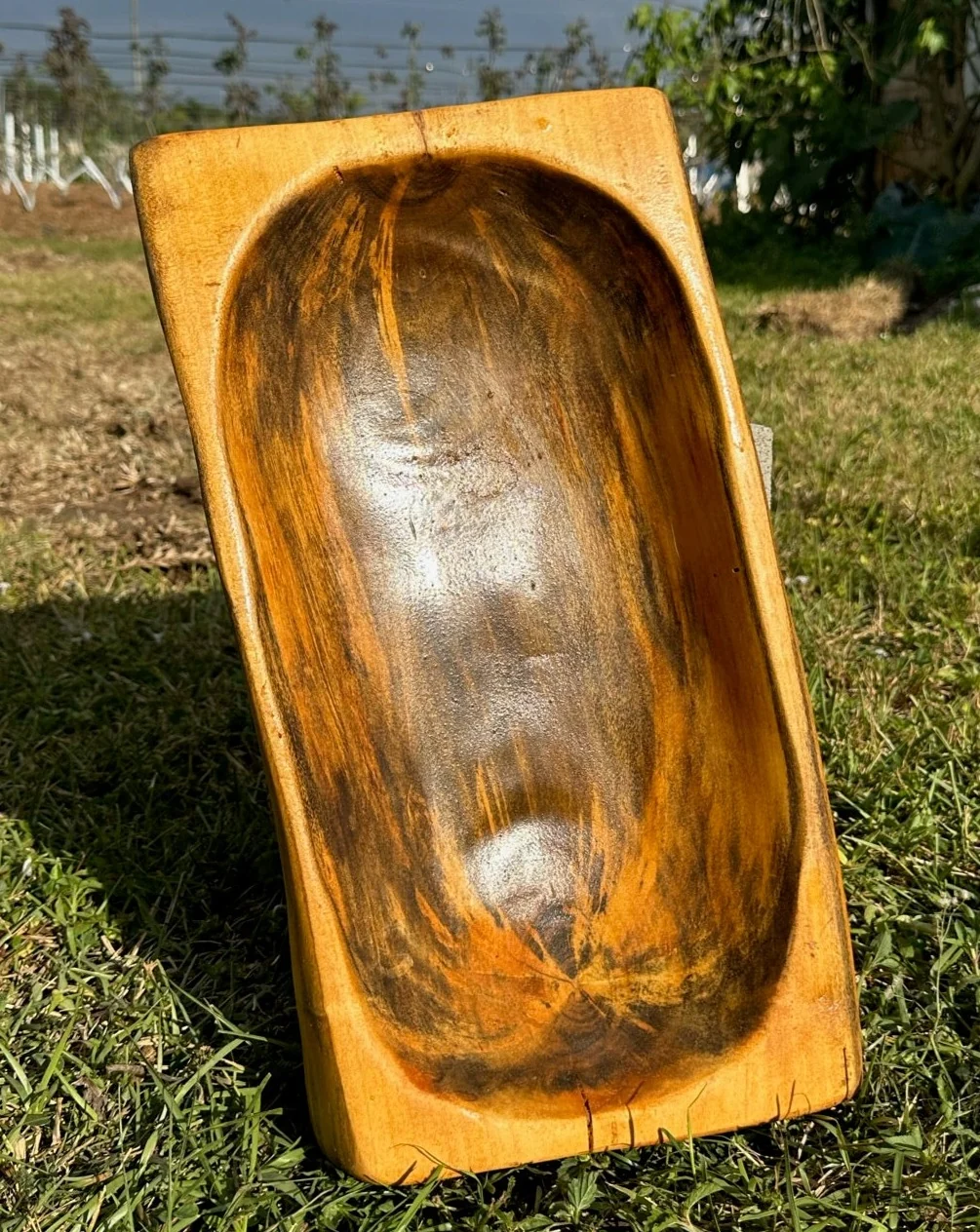 18" GUMBO LIMBO Hand Carved Artisan Bowl - Image 5
