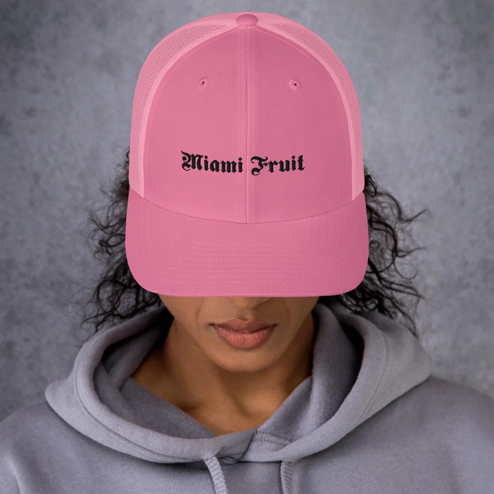 Miami Fruit Tattoo Trucker Cap