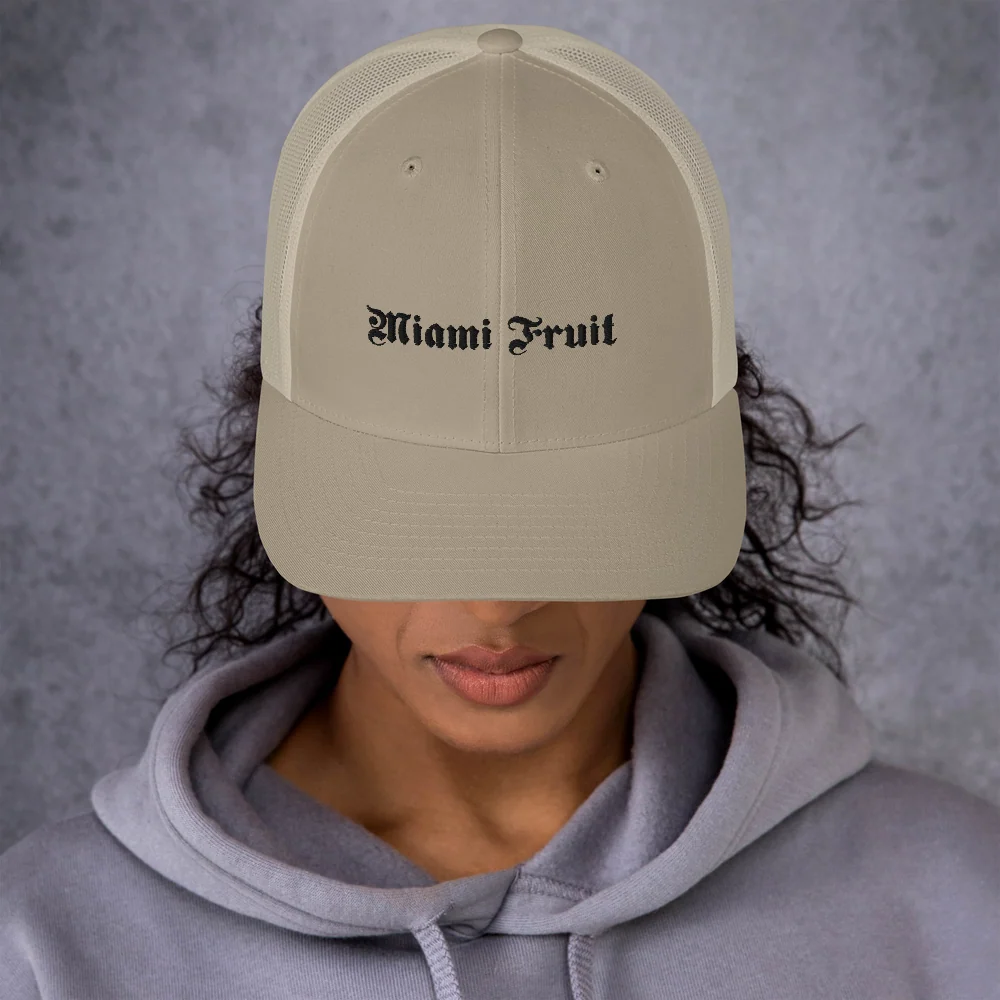Miami Fruit Tattoo Trucker Cap - Image 25